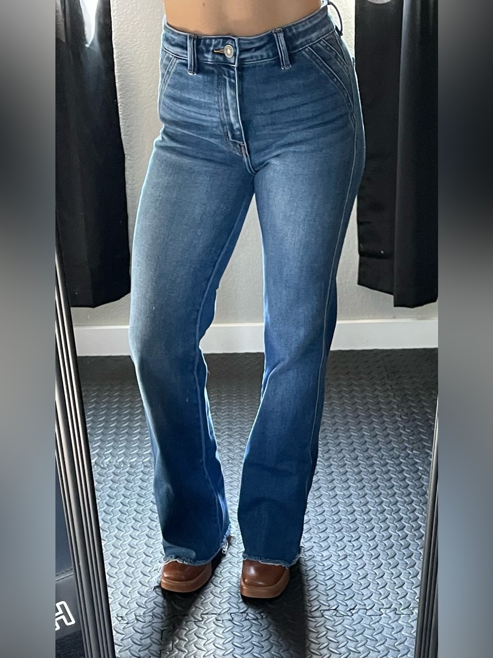 KanCan Medium Wash Ultra High Rise Flare Jeans